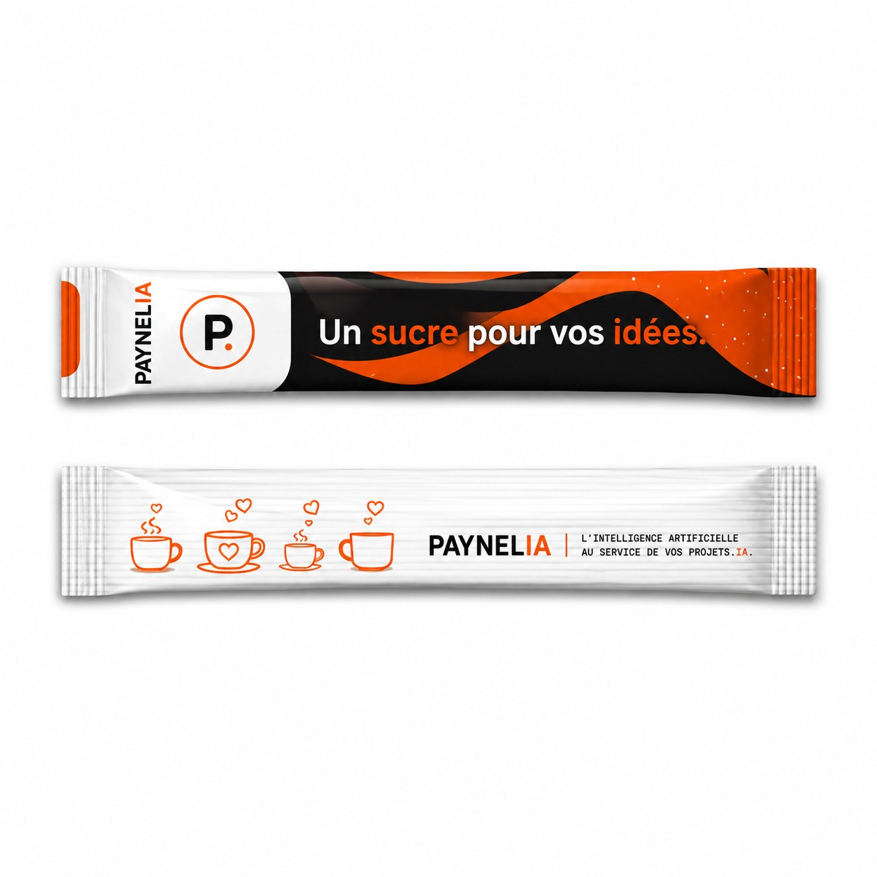 Bûchettes de sucre personnalisées à votre logo — Paynelia