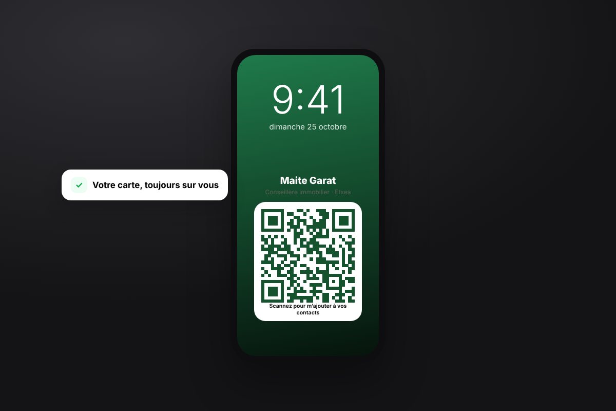 Votre QR en fond d'écran — Paynelia