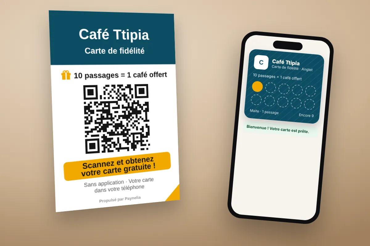 Carte de fidélité digitale — Paynelia