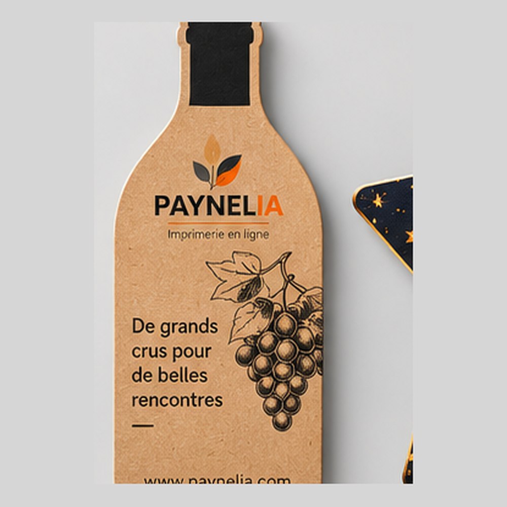 Le flyer en forme de bouteille