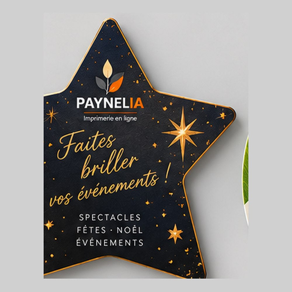 Le flyer en forme d'étoile