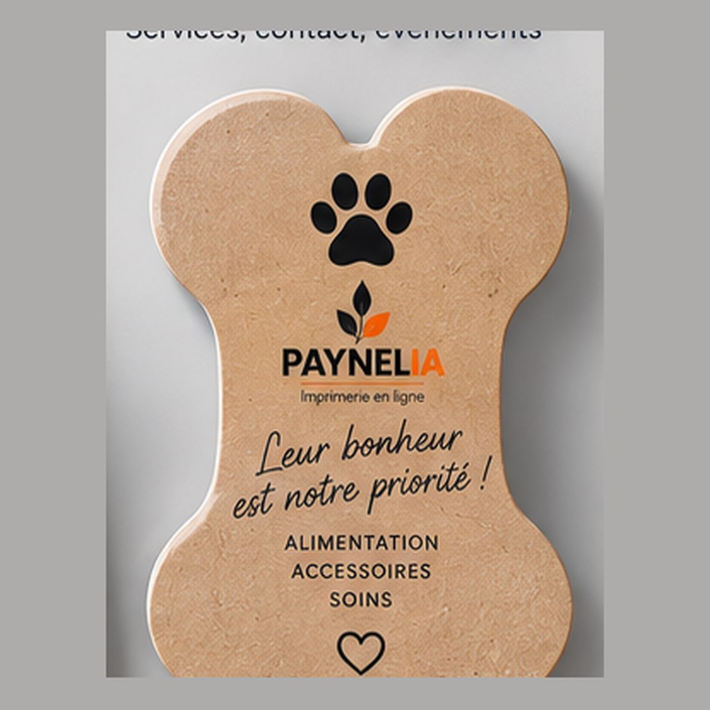Le flyer en forme d'os