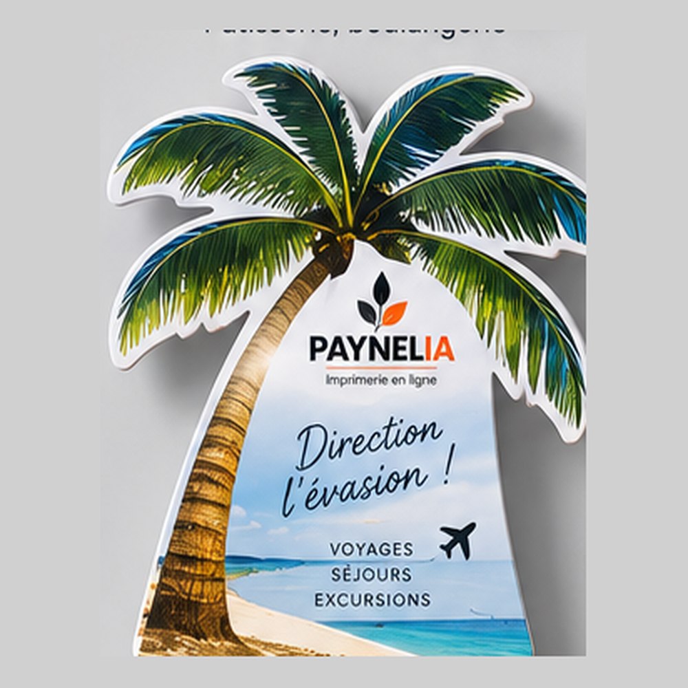 Le flyer en forme de palmier