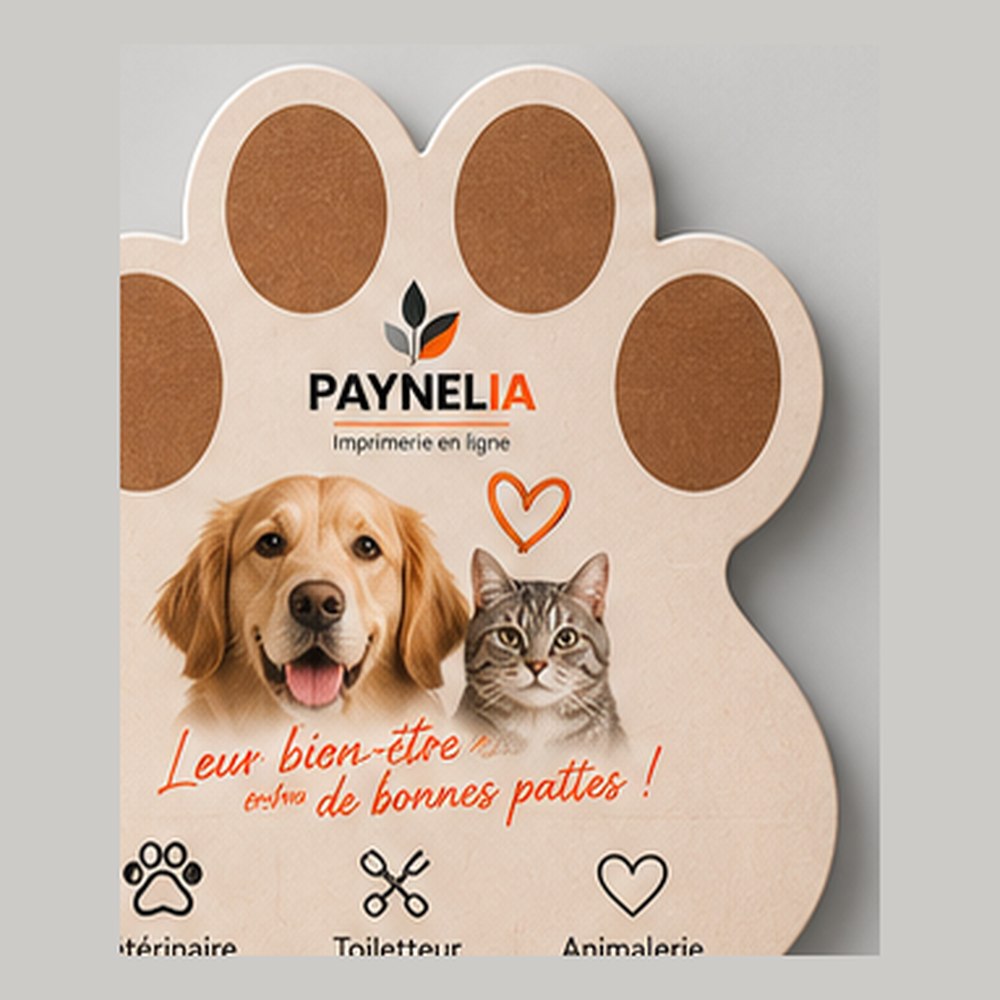 Le flyer en forme de patte