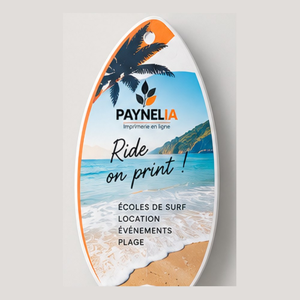 Le flyer en forme de planche
