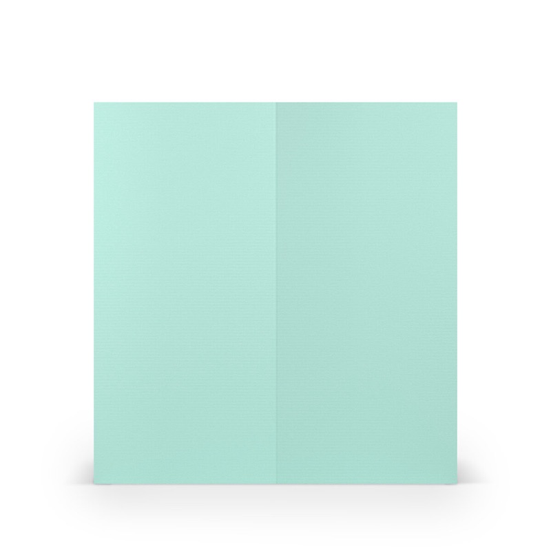 cartes pliantes (portrait) Bleu (Turquoise caraïbe) 100 x 210 mm
