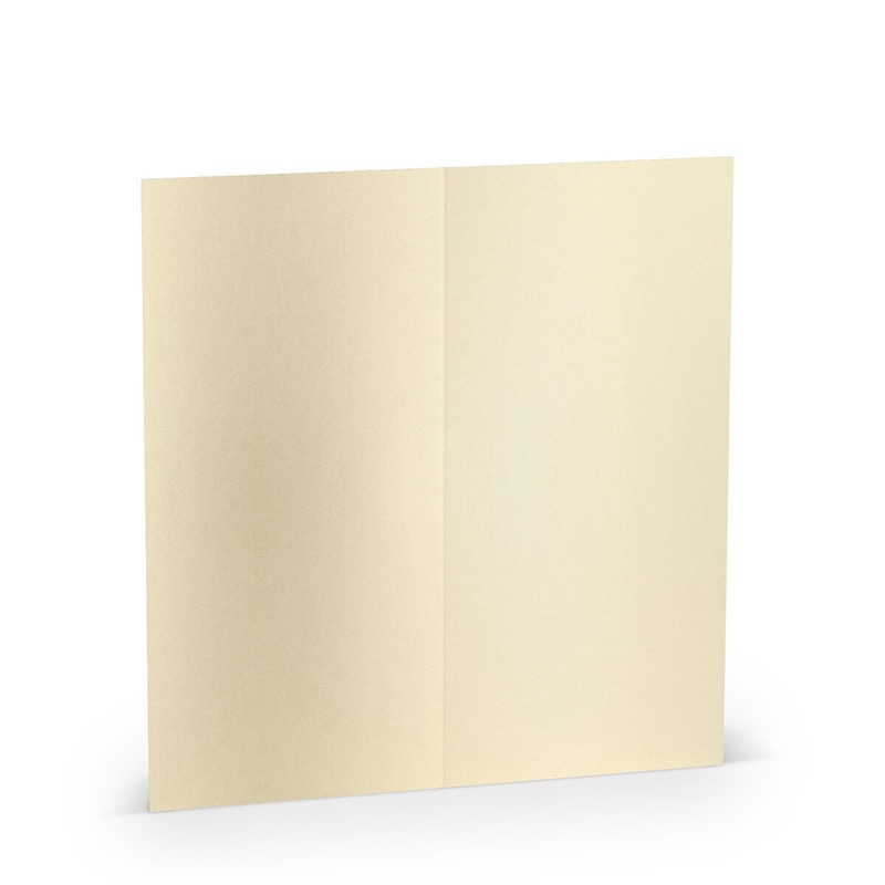 cartes pliantes (portrait) colorées crème (éclairage aux bougies) 100 x 210 mm (dl) | 250 g/qm lisse | sans fenêtre | pas de fermeture | pas de rabat | 50 pièces