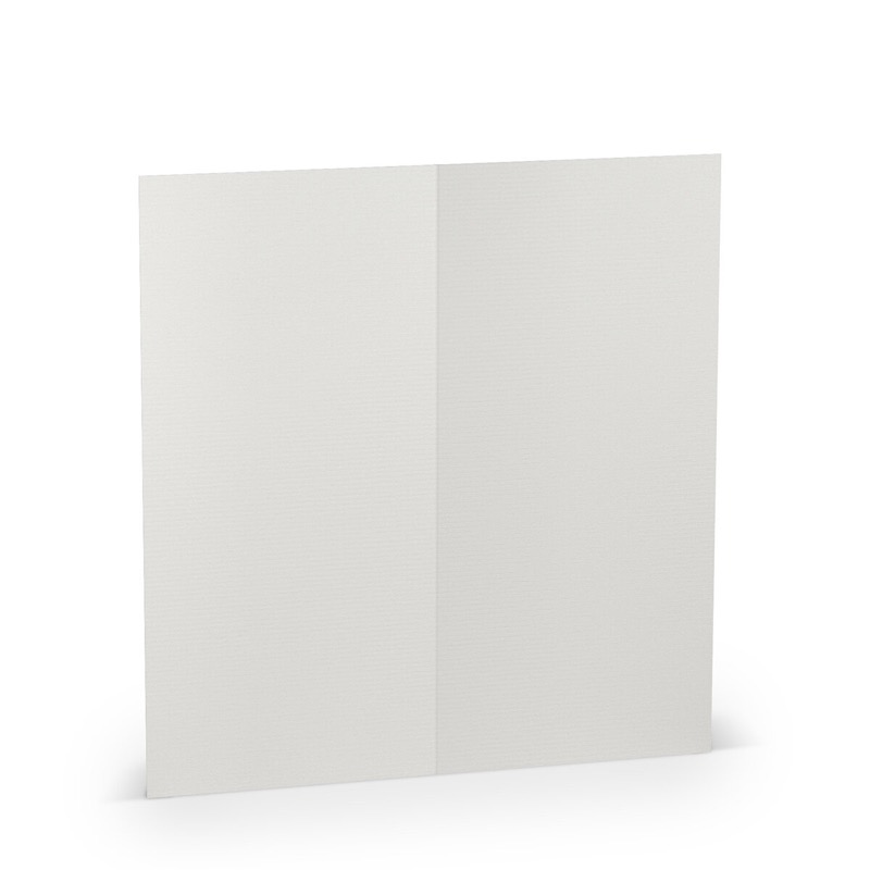 cartes pliantes (portrait) colorées gris (gris glacé) 100 x 210 mm (dl) | 220 g/qm côtelé (paperado) | sans fenêtre | pas de fermeture | pas de rabat | 50 pièces