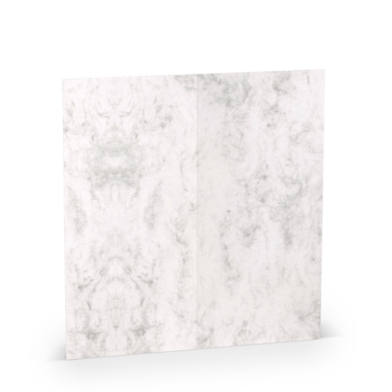cartes pliantes (portrait) colorées gris (gris marbré) 100 x 210 mm (dl) | 220 g/qm offset (paperado) | sans fenêtre | pas de fermeture | pas de rabat | 50 pièces