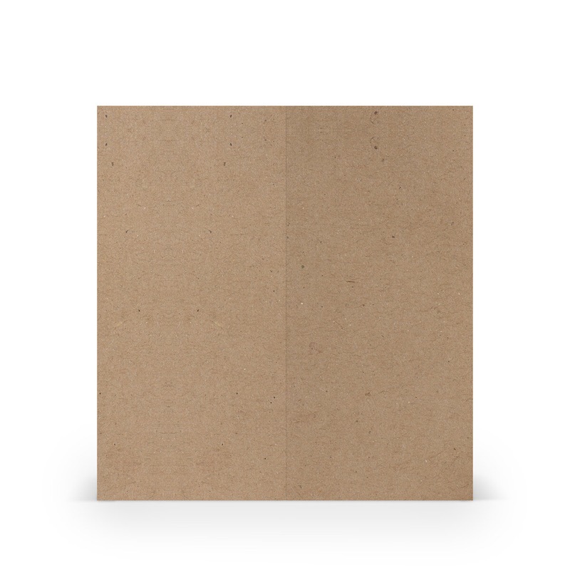 cartes pliantes (portrait) Marron (Kraft) 100 x 210 mm