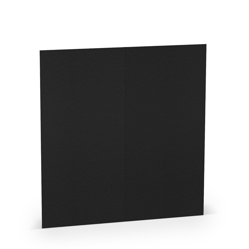 cartes pliantes (portrait) colorées noir 100 x 210 mm (dl) | 220 g/qm mat (paperado) | sans fenêtre | pas de fermeture | pas de rabat | 50 pièces
