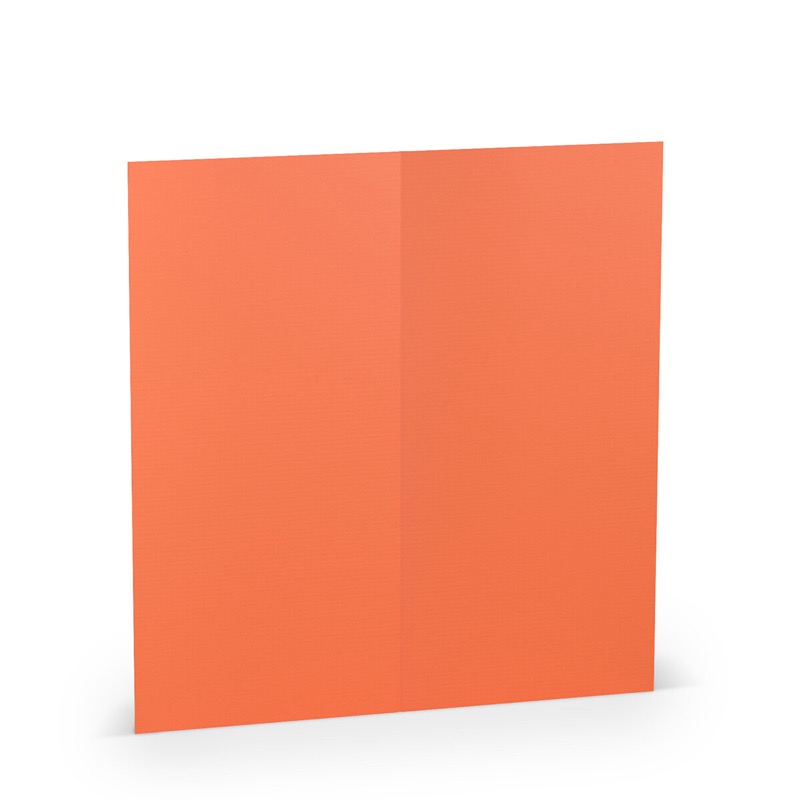 cartes pliantes (portrait) colorées rose (corail) 100 x 210 mm (dl) | 220 g/qm côtelé (paperado) | sans fenêtre | pas de fermeture | pas de rabat | 50 pièces