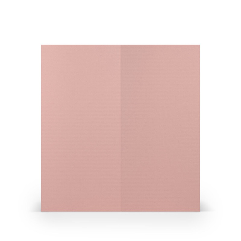 cartes pliantes (portrait) Rose (Vieux rose) 100 x 210 mm