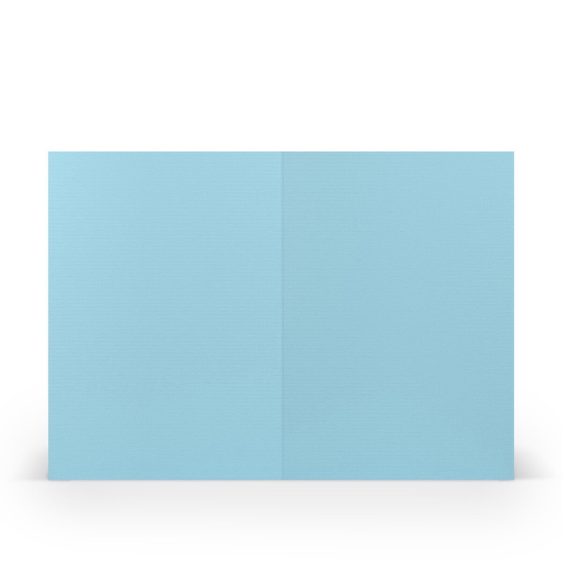 cartes pliantes (portrait) Bleu (Bleu délavé) 105 x 148 mm