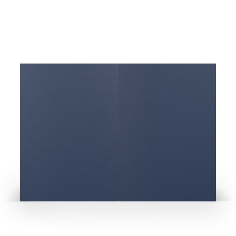cartes pliantes (portrait) Bleu (Blue-jeans) 105 x 148 mm