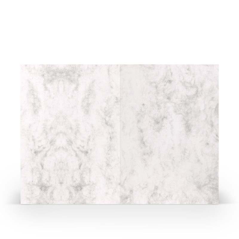 cartes pliantes (portrait) Gris (Gris marbré) 105 x 148 mm