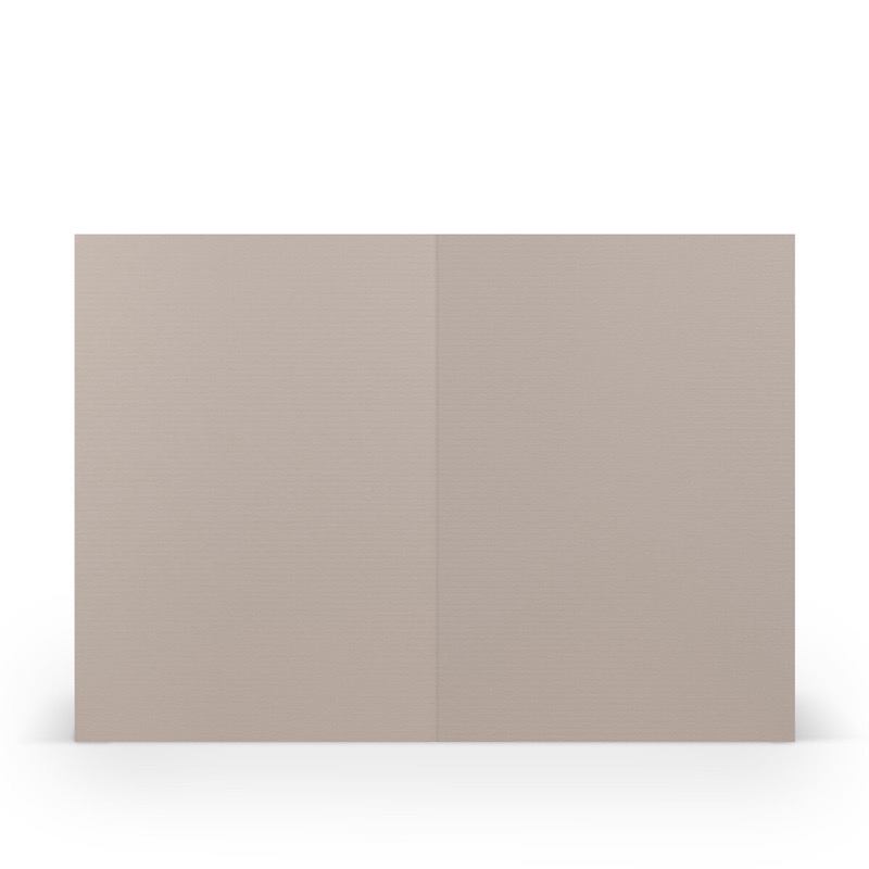 cartes pliantes (portrait) Gris (Gris taupe) 105 x 148 mm
