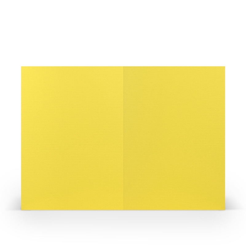 cartes pliantes (portrait) Jaune (Jaune soleil) 105 x 148 mm