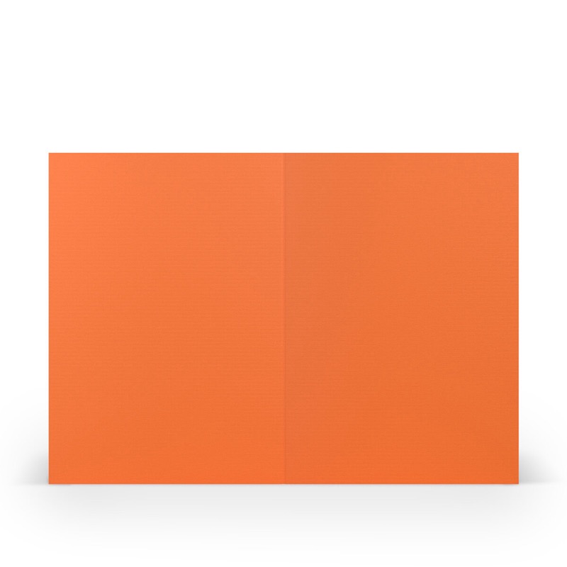 cartes pliantes (portrait) Orange 105 x 148 mm