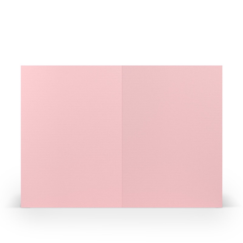 cartes pliantes (portrait) Rose (Rose flamant) 105 x 148 mm