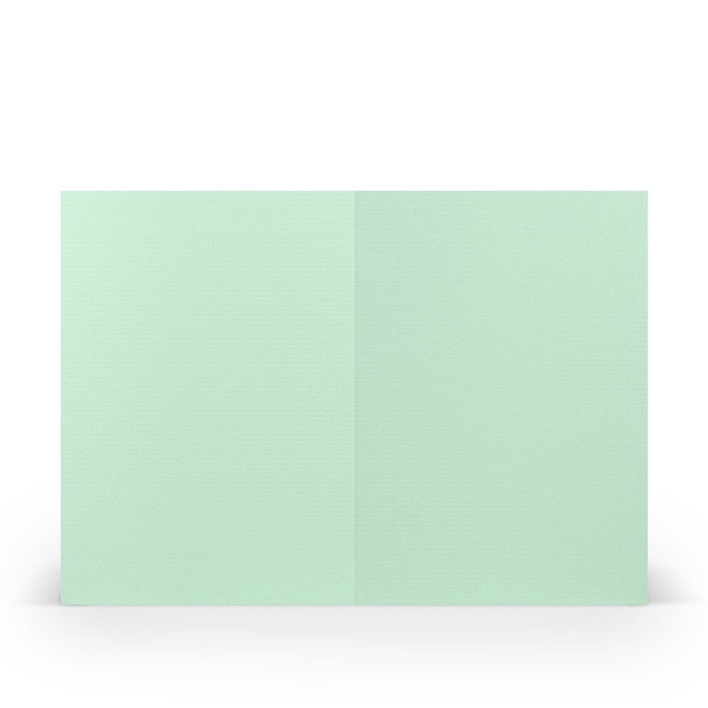 cartes pliantes (portrait) Vert (Menthe) 105 x 148 mm