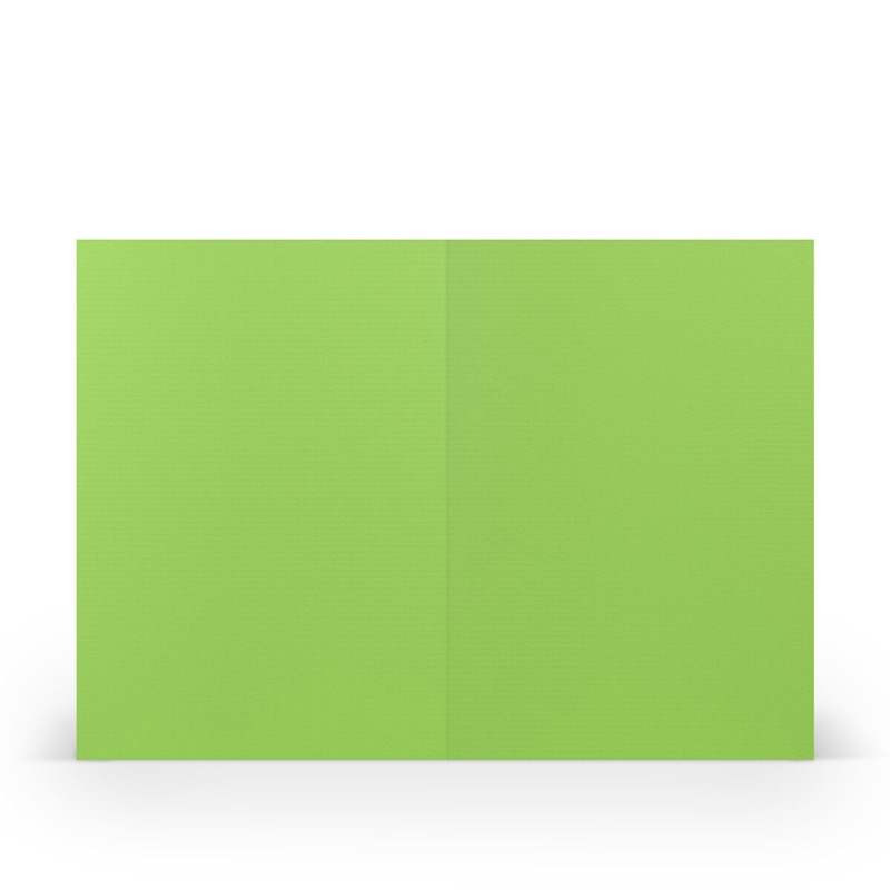 cartes pliantes (portrait) Vert (Pomme) 105 x 148 mm