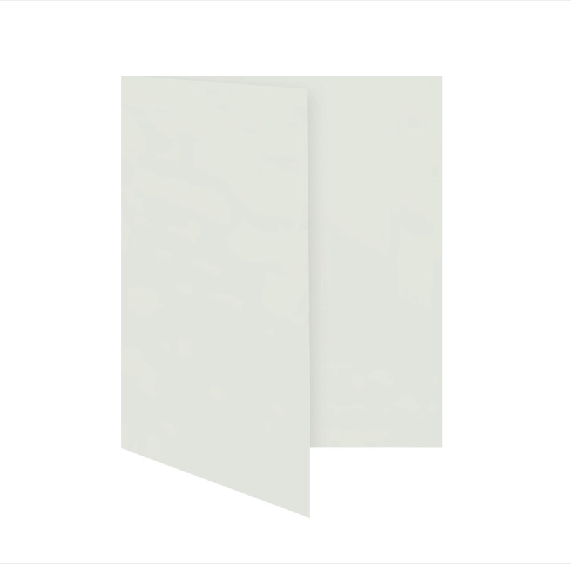 cartes pliantes blanc (blanc naturel biotope) 105 x 150 mm (din a6) | 230 g/qm offset | sans fenêtre | pas de fermeture | pas de rabat | 50 pièces