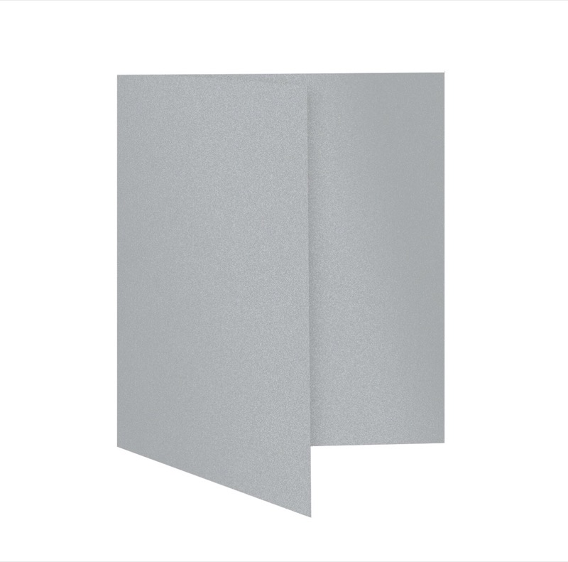 cartes pliantes colorées argent (argent glamoureux) 105 x 150 mm (din a6) | 300 g/qm brillant | sans fenêtre | pas de fermeture | pas de rabat | 50 pièces