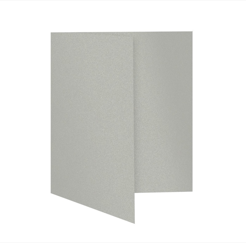 cartes pliantes colorées argent (platine glamoureux) 105 x 150 mm (din a6) | 300 g/qm brillant | sans fenêtre | pas de fermeture | pas de rabat | 50 pièces