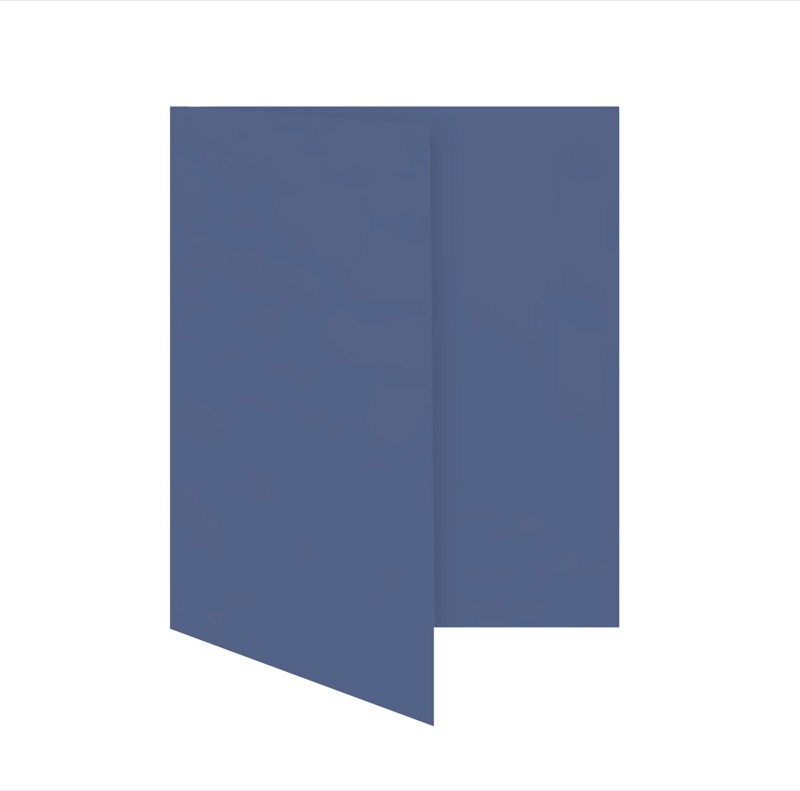 cartes pliantes colorées bleu (bleu nocturne) 105 x 150 mm (din a6) | 230 g/qm offset | sans fenêtre | pas de fermeture | pas de rabat | 50 pièces