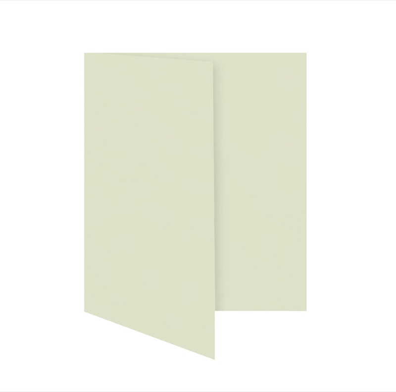 cartes pliantes colorées crème (champagne) 105 x 150 mm (din a6) | 230 g/qm offset | sans fenêtre | pas de fermeture | pas de rabat | 50 pièces