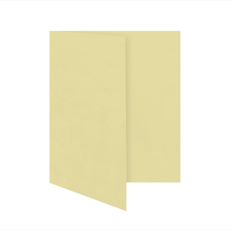 cartes pliantes colorées crème (grain) 105 x 150 mm (din a6) | 230 g/qm offset | sans fenêtre | pas de fermeture | pas de rabat | 50 pièces