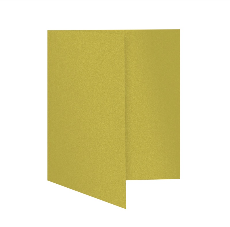 cartes pliantes colorées doré (or glamoureux) 105 x 150 mm (din a6) | 300 g/qm brillant | sans fenêtre | pas de fermeture | pas de rabat | 50 pièces
