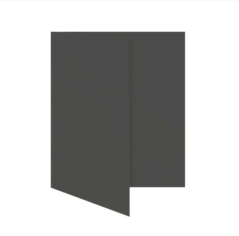 cartes pliantes colorées gris (gris foncé) 105 x 150 mm (din a6) | 230 g/qm offset | sans fenêtre | pas de fermeture | pas de rabat | 50 pièces