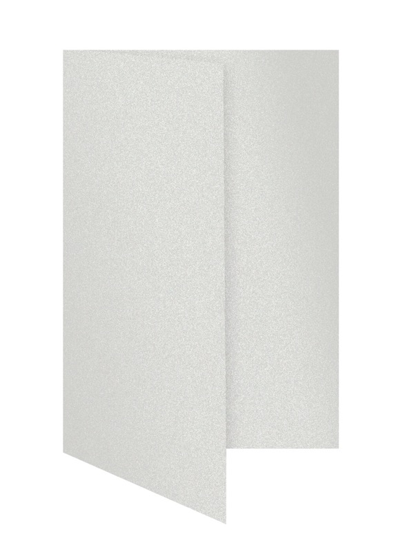 cartes pliantes blanc (diamant glamoureux) 105 x 210 mm (dl) | 240 g/qm brillant | sans fenêtre | pas de fermeture | pas de rabat | 50 pièces