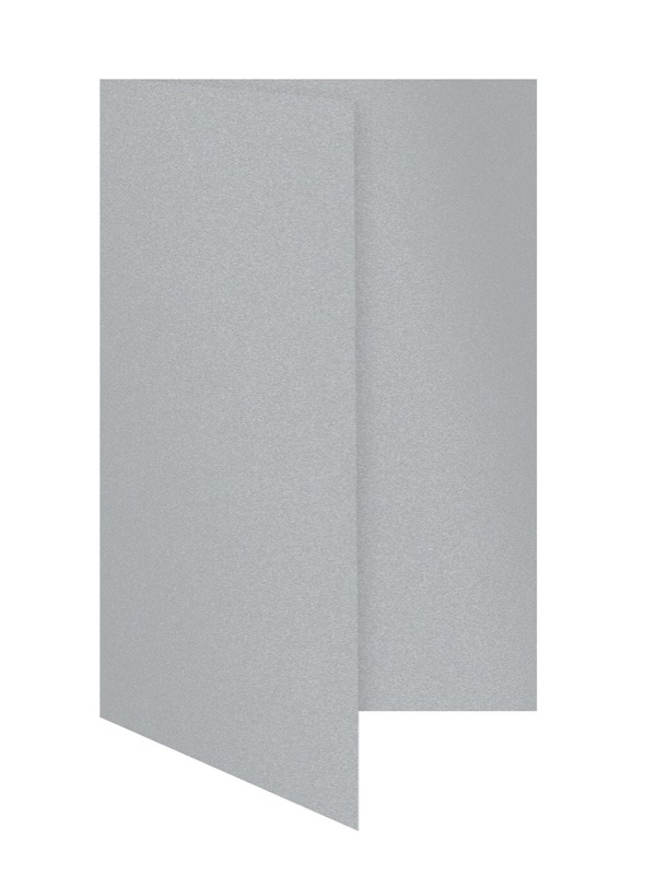 cartes pliantes colorées argent (argent glamoureux) 105 x 210 mm (dl) | 300 g/qm brillant | sans fenêtre | pas de fermeture | pas de rabat | 50 pièces