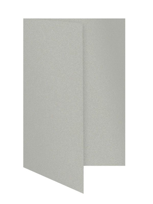 cartes pliantes colorées argent (platine glamoureux) 105 x 210 mm (dl) | 300 g/qm brillant | sans fenêtre | pas de fermeture | pas de rabat | 50 pièces
