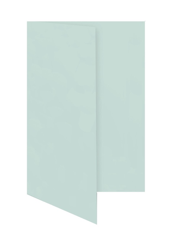 cartes pliantes colorées bleu (bleu ciel) 105 x 210 mm (dl) | 230 g/qm offset | sans fenêtre | pas de fermeture | pas de rabat | 50 pièces
