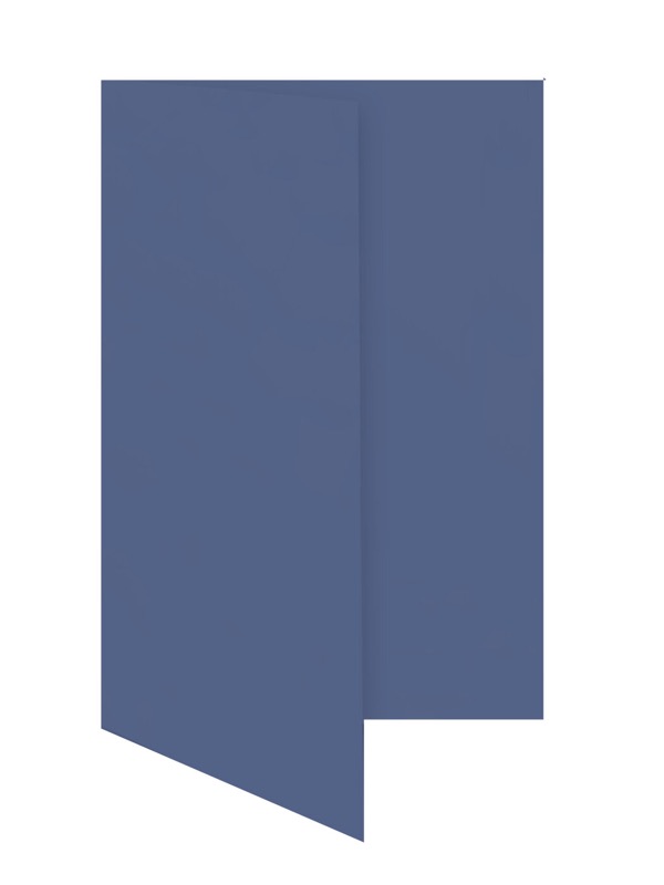 cartes pliantes colorées bleu (bleu nocturne) 105 x 210 mm (dl) | 230 g/qm offset | sans fenêtre | pas de fermeture | pas de rabat | 50 pièces