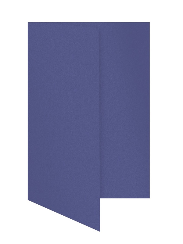 cartes pliantes colorées bleu (orient glamoureux) 105 x 210 mm (dl) | 300 g/qm brillant | sans fenêtre | pas de fermeture | pas de rabat | 50 pièces