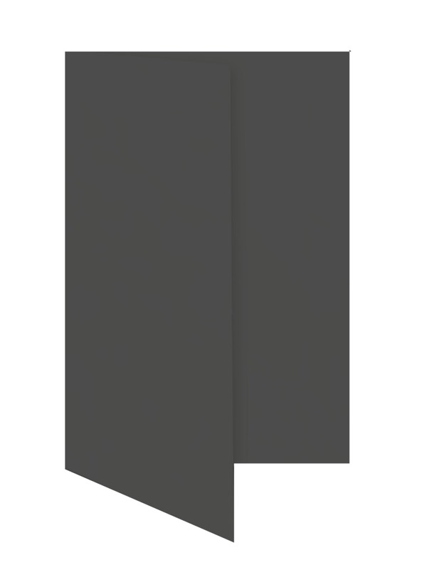 cartes pliantes colorées gris (gris foncé) 105 x 210 mm (dl) | 230 g/qm offset | sans fenêtre | pas de fermeture | pas de rabat | 50 pièces