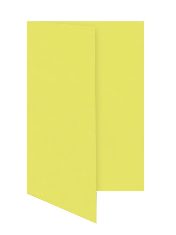 cartes pliantes colorées jaune (blé) 105 x 210 mm (dl) | 230 g/qm offset | sans fenêtre | pas de fermeture | pas de rabat | 50 pièces
