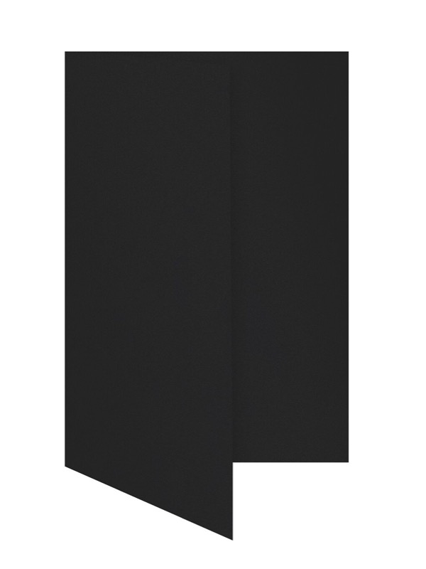 cartes pliantes colorées noir (noir glamoureux) 105 x 210 mm (dl) | 300 g/qm brillant | sans fenêtre | pas de fermeture | pas de rabat | 50 pièces
