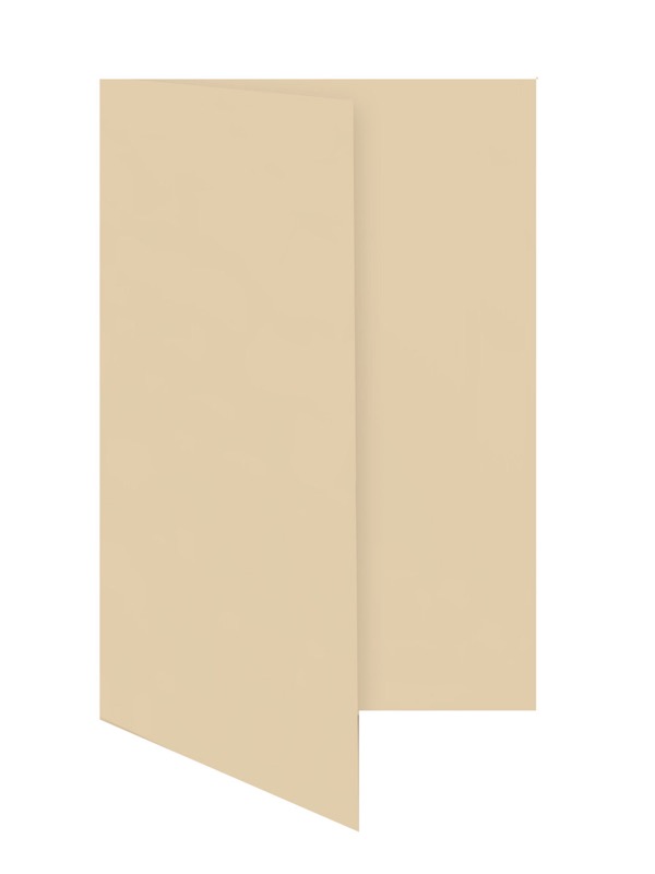 cartes pliantes colorées orange (corail) 105 x 210 mm (dl) | 230 g/qm offset | sans fenêtre | pas de fermeture | pas de rabat | 50 pièces