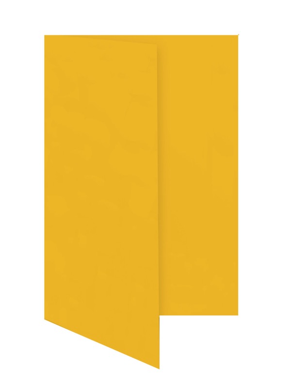cartes pliantes colorées orange (orange tendre) 105 x 210 mm (dl) | 230 g/qm offset | sans fenêtre | pas de fermeture | pas de rabat | 50 pièces