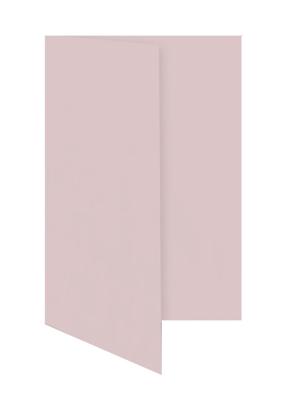 cartes pliantes colorées rose (rose clair) 105 x 210 mm (dl) | 230 g/qm offset | sans fenêtre | pas de fermeture | pas de rabat | 50 pièces