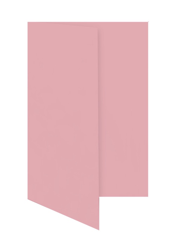 cartes pliantes colorées rose (rose épais) 105 x 210 mm (dl) | 230 g/qm offset | sans fenêtre | pas de fermeture | pas de rabat | 50 pièces