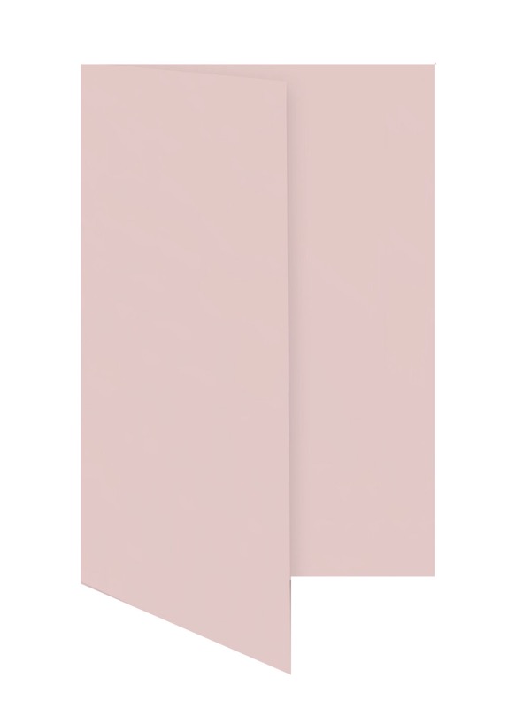 cartes pliantes colorées rose (rose tendre) 105 x 210 mm (dl) | 230 g/qm offset | sans fenêtre | pas de fermeture | pas de rabat | 50 pièces