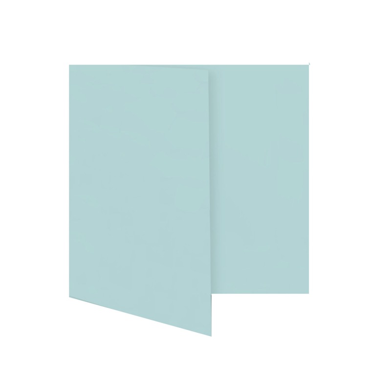 cartes pliantes colorées bleu (lagon) 110 x 110 mm | 230 g/qm offset | sans fenêtre | pas de fermeture | pas de rabat | 50 pièces