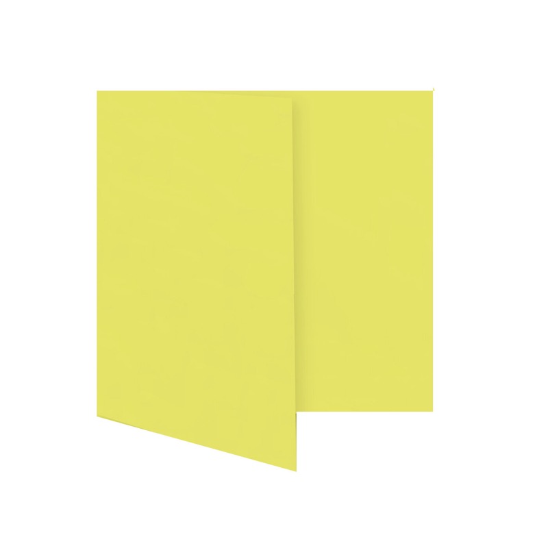 cartes pliantes colorées jaune (blé) 110 x 110 mm | 230 g/qm offset | sans fenêtre | pas de fermeture | pas de rabat | 50 pièces